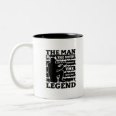 The Man The Myth The Hunting Legend-Hunting-Funny Zweifarbige Tasse (Links)