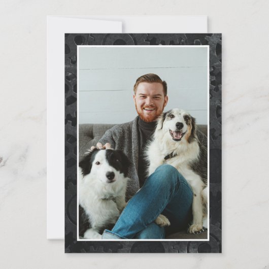 The Man The Myth The Legend 50th Photo Birthday Einladung (Rückseite)