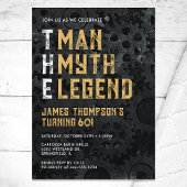 The Man The Myth The Legend 60th Birthday Einladung