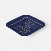 The Man The Myth The Legend 65th Birthday Pappteller (Gewinkelt)