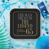 The Man The Myth The Legend 65th Birthday Pappteller (Party)