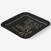 The Man The Myth The Legend 65th Birthday Pappteller (Gewinkelt)