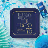The Man The Myth The Legend 75th Birthday Pappteller (Party)