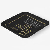 The Man The Myth The Legend 75th Birthday Pappteller (Gewinkelt)