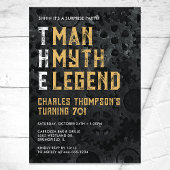 The Man The Myth The Legend Surprise 70th Birthday Einladung