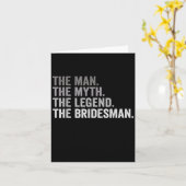The Man The Myth The Legend The Bridesman Wedding  Karte (Gelbe Blume)