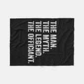 The Man The Myth The Legend The Officiant Funny Qu Fleecedecke (Vorderseite (Horizontal))