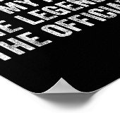 The Man The Myth The Legend The Officiant Funny Qu Poster (Ecke)