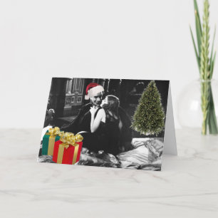 The Man Who Laughs at Christmas with Love Feiertagskarte