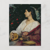 The Mandolin Player, 1865 Postkarte (Vorderseite)