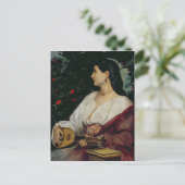 The Mandolin Player, 1865 Postkarte (Stehend Vorderseite)