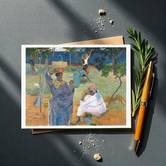 The Mango Trees, Martinique 1887, von Paul Gauguin Postkarte
