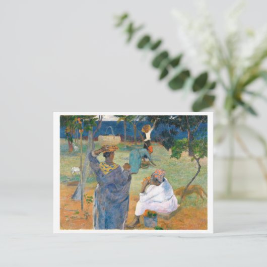 The Mango Trees, Martinique 1887, von Paul Gauguin Postkarte (Stehend Vorderseite)