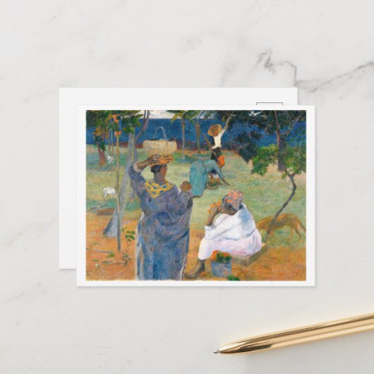 The Mango Trees, Martinique 1887, von Paul Gauguin Postkarte (Vorderseite/Rückseite Beispiel)