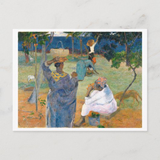 The Mango Trees, Martinique 1887, von Paul Gauguin Postkarte (Vorderseite)