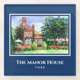 The Manor House York England Country Garden Glasuntersetzer