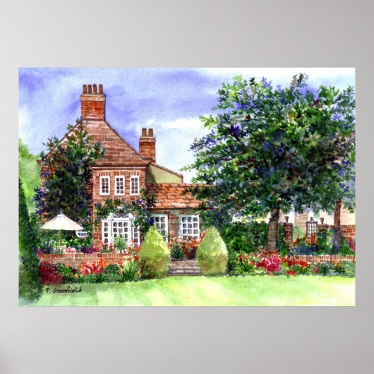 The Manor House York von Farida Greenfield Poster (Vorne)