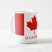 The Maple Leaf flag of Canada Kaffeetasse (Vorderseite Links)