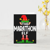 The Marathon Elf Family Christmas Pajama Party Karte (Gelbe Blume)