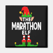 The Marathon Elf Family Christmas Pajama Party Magnet (Vorne)