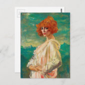 The Marchesa Casati von Augustus Edwin John (1919) Postkarte (Vorne/Hinten)