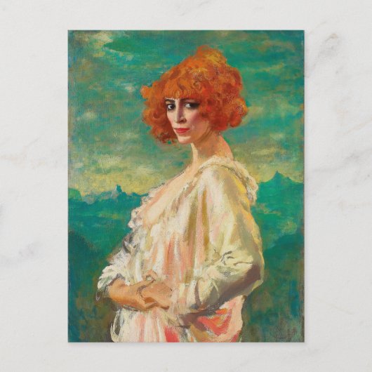 The Marchesa Casati von Augustus Edwin John (1919) Postkarte (Vorderseite)