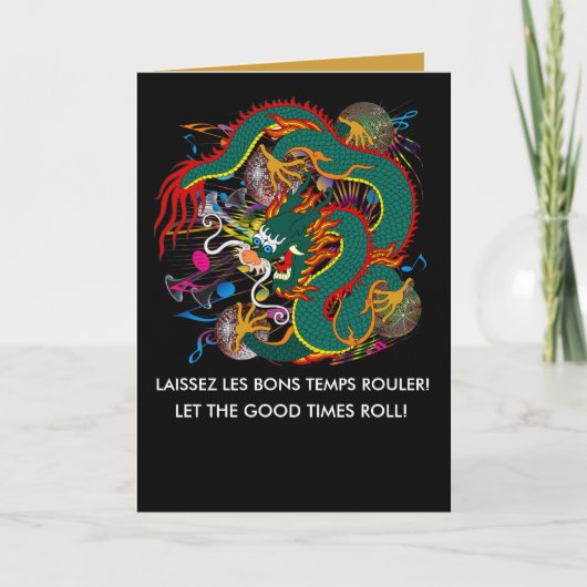 The-Mardi Gras Dragon V-2 Karte (Vorderseite)