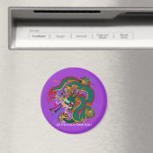 The-Mardi Gras Dragon V-2 Magnet (In Situ (Geschirrspüler))