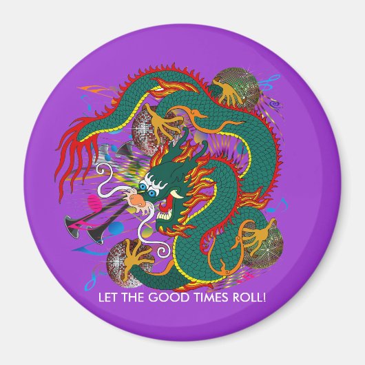 The-Mardi Gras Dragon V-2 Magnet (Vorne)