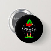 The Margarita Elf Matching Family Christmas Mens W Button (Vorne & Hinten)