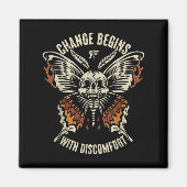 The Marisa Butterfly Skull Change Begin With Disco Magnet (Vorne)