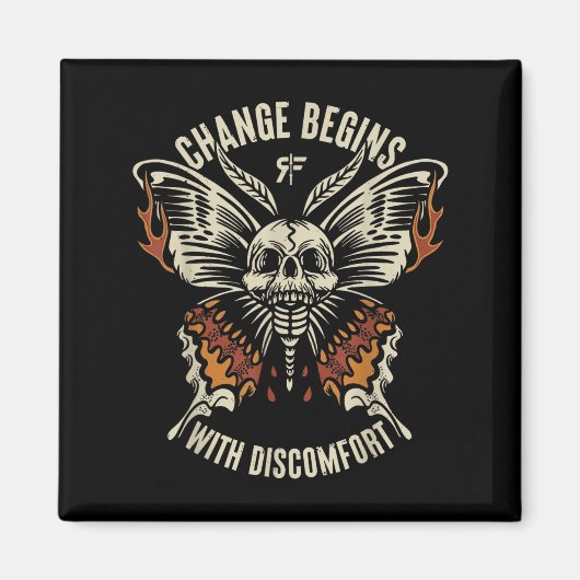 The Marisa Butterfly Skull Change Begin With Disco Magnet (Vorne)