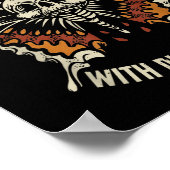 The Marisa Butterfly Skull Change Begin With Disco Poster (Ecke)