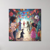 The Market Between Worlds Leinwanddruck (Vorderseite)