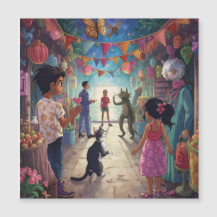 The Market Between Worlds Magnetkarte