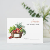 The Market Brautparty Advisor for the Bride Einladung (Stehend Vorderseite)