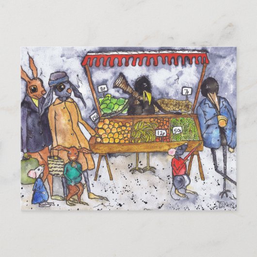 THE MARKET POSTKARTE (Vorderseite)