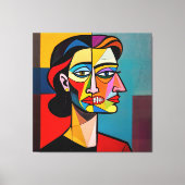 The Mask and the Monster - Portrait of a Deceiver Leinwanddruck (Vorderseite)