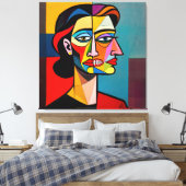 The Mask and the Monster - Portrait of a Deceiver Leinwanddruck (Insitu (Schlafzimmer))