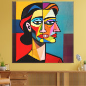 The Mask and the Monster - Portrait of a Deceiver Leinwanddruck (Insitu (Wohnzimmer))