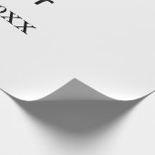 The Master boss name est year date man king title Geschenkpapier (Ecke)