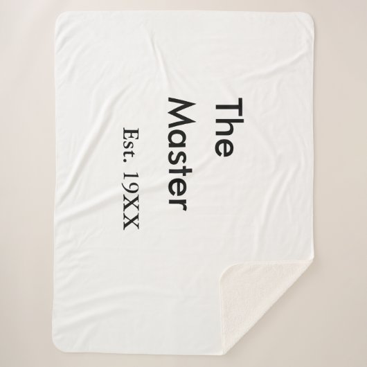 The Master boss name est year date man king title Sherpadecke (Vorderseite)