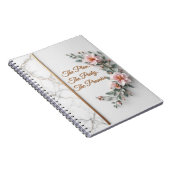 The Master Plan | Luxe Marble & Floral Wedding Notizblock (Rechte Seite)