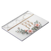 The Master Plan | Luxe Marble & Floral Wedding Notizblock (Linke Seite)