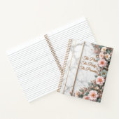 The Master Plan | Luxe Marble & Floral Wedding Notizblock (Innenseite)