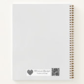 The Master Plan | Luxe Marble & Floral Wedding Notizblock (Rückseite)