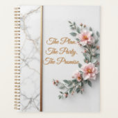 The Master Plan | Luxe Marble & Floral Wedding Planer (Vorderseite)