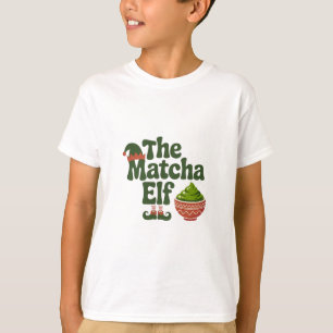 The Matcha Elf Funny Christmas Matcha Drink Liebha T-Shirt