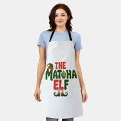 The Matcha Elf Funny Christmas Matcha Drink Schürze (Getragen)