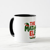 The Matcha Elf Funny Christmas Matcha Drink Tasse (Vorderseite Links)